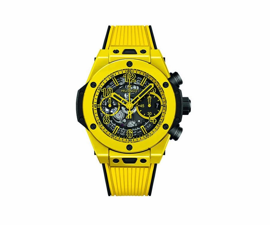 HUBLOT Big Bang Unico魔力黃陶瓷腕錶