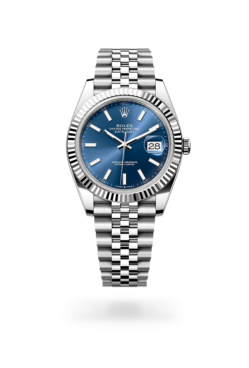 Rolex Datejust 41腕錶白色黃金鋼(蠔式鋼與白色黃金的組合)款,M126334-0002 - 永新鐘錶
