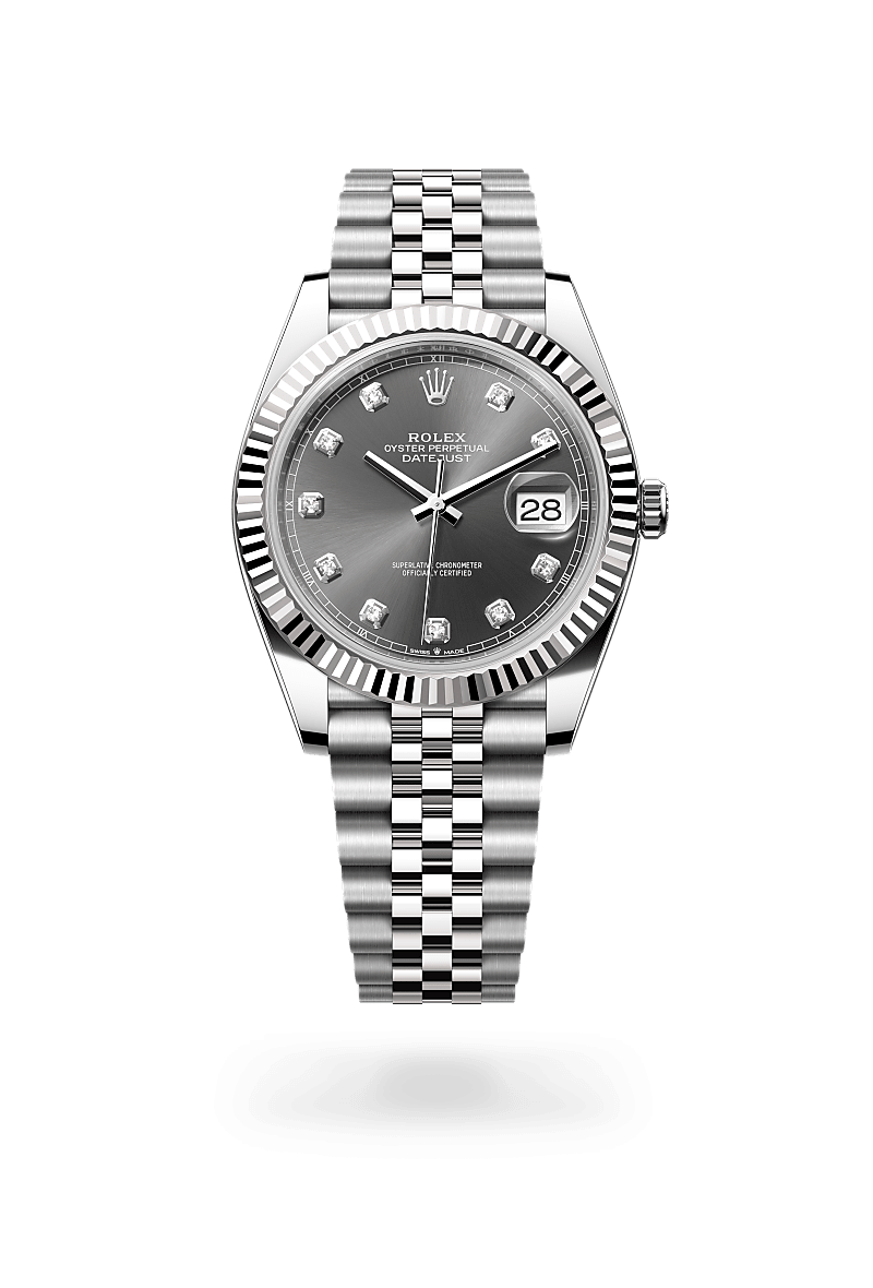 Rolex Datejust 41腕錶白色黃金鋼(蠔式鋼與白色黃金的組合)款,M126334-0006 - 永新鐘錶