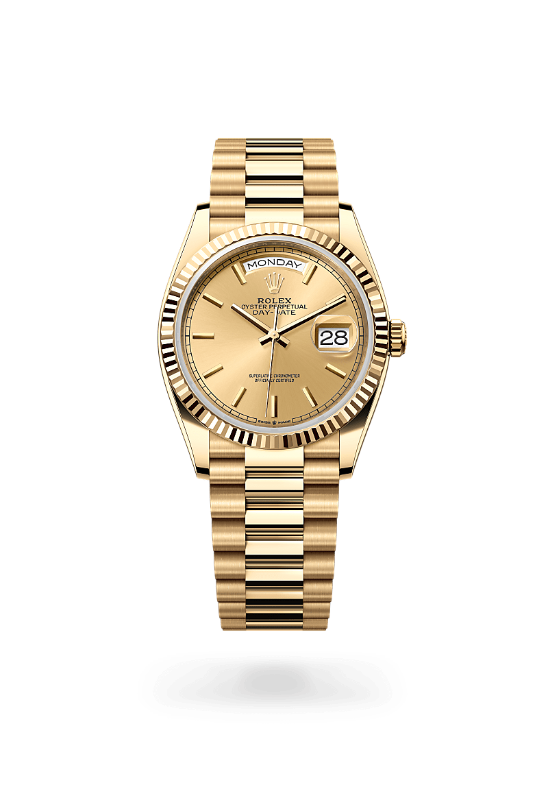 Rolex Day-Date 36腕錶18K黃金款,M128238-0045 - 永新鐘錶
