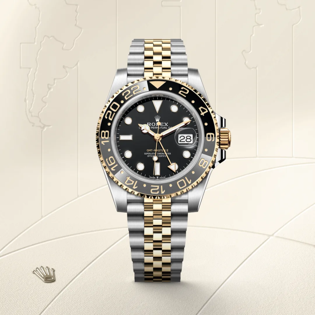 Rolex GMT-Master II腕錶黃金鋼(蠔式鋼與黃金的組合)款,M126713GRNR-0001 | 永新鐘錶