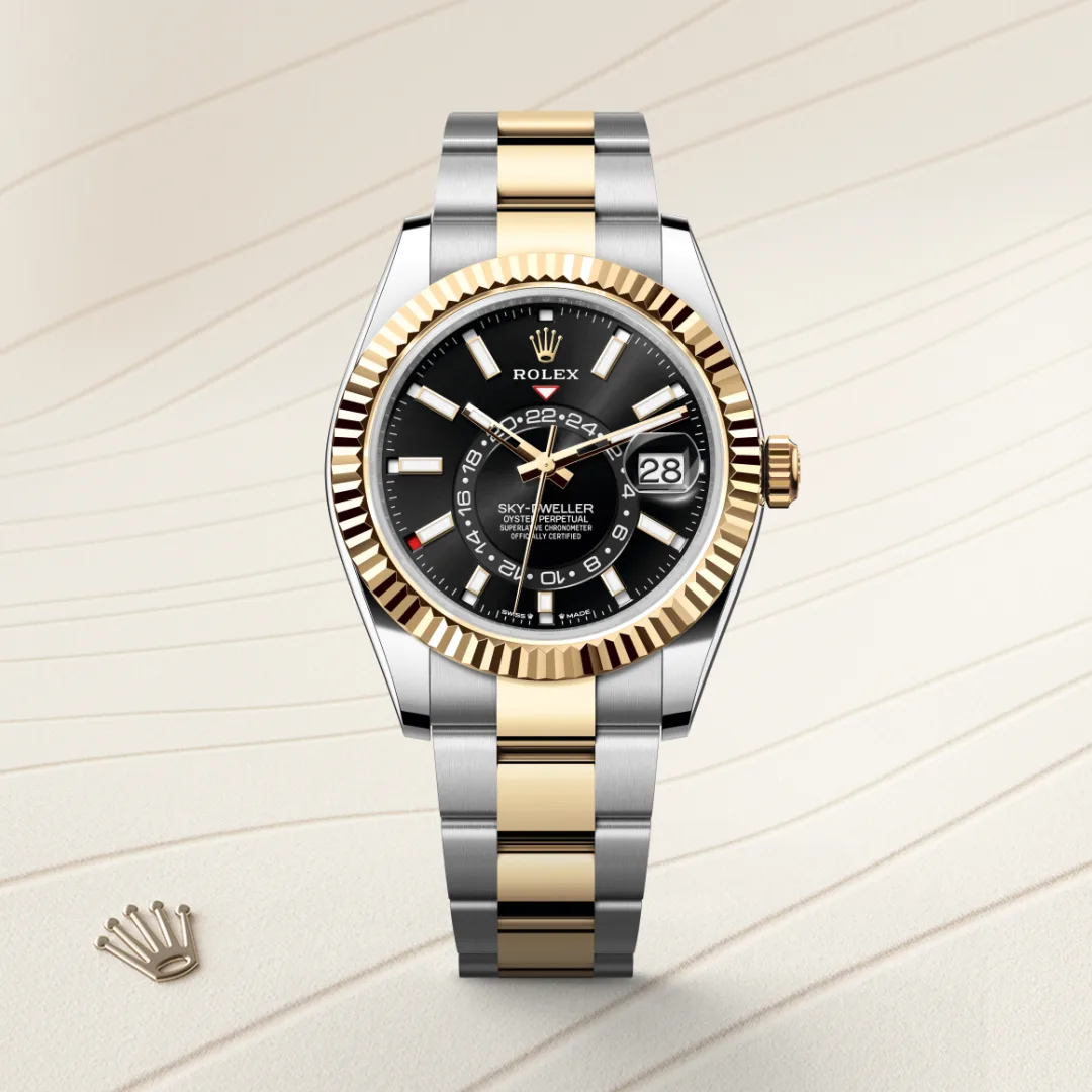 Rolex Sky-Dweller腕錶黃金鋼（蠔式鋼與黃金的組合）款，M336933-0003 | 永新鐘錶