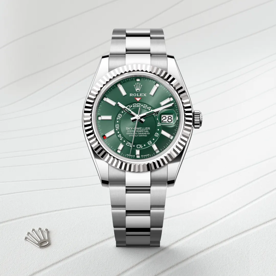 Rolex Sky-Dweller腕錶白色黃金鋼(蠔式鋼與白色黃金的組合)款,M336934-0001 | 永新鐘錶