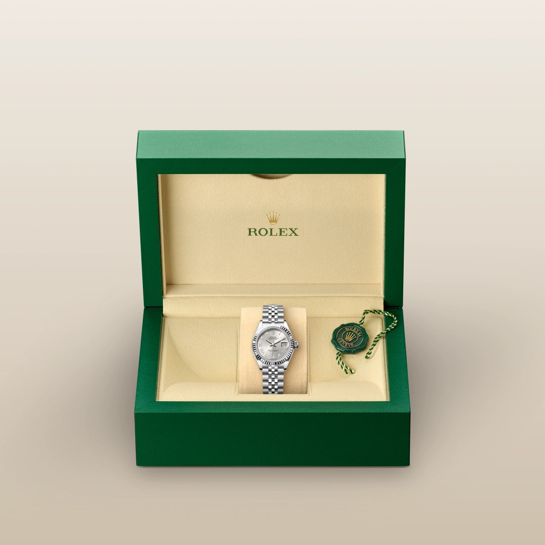 Rolex Lady-Datejust腕錶白色黃金鋼(蠔式鋼與白色黃金的組合)款,M279174-0007 | 永新鐘錶