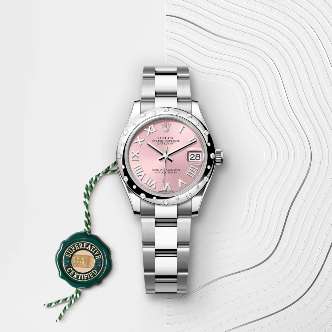 Rolex Datejust 31腕錶白色黃金鋼(蠔式鋼與白色黃金的組合)款,M278344RBR-0021 | 永新鐘錶