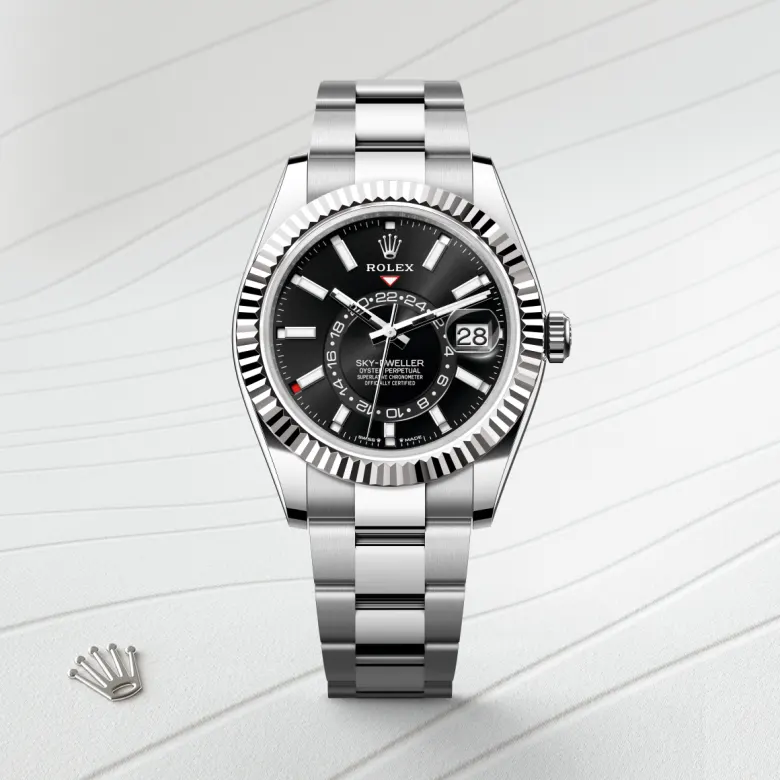 Rolex Sky-Dweller腕錶白色黃金鋼(蠔式鋼與白色黃金的組合)款,M336934-0007 | 永新鐘錶