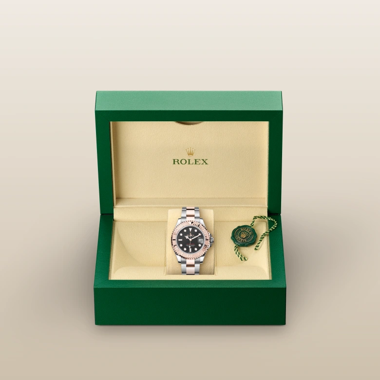 Rolex Yacht-Master 37腕錶永恒玫瑰金鋼(蠔式鋼與永恒玫瑰金的組合)款,M268621-0004 | 永新鐘錶