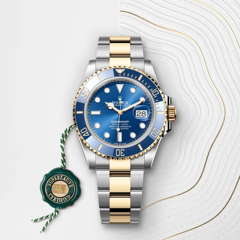 Rolex Submariner Date腕錶黃金鋼(蠔式鋼與黃金的組合)款,M126613LB-0002 | 永新鐘錶