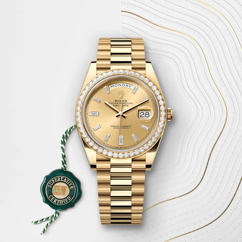 Rolex Day-Date 40腕錶18K黃金款,M228348RBR-0002 | 永新鐘錶