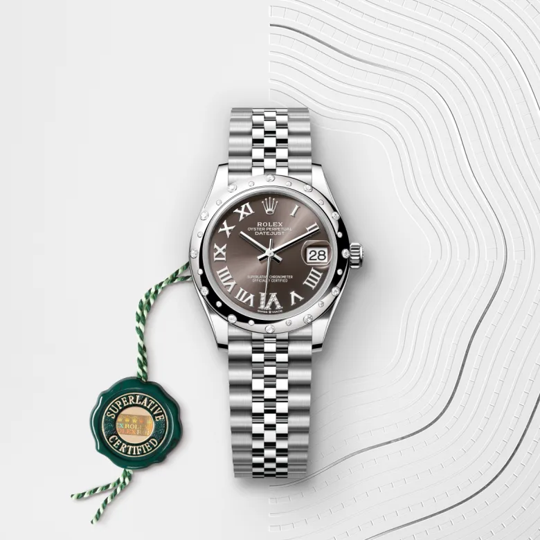 Rolex Datejust 31腕錶白色黃金鋼(蠔式鋼與白色黃金的組合)款,M278344RBR-0030 | 永新鐘錶