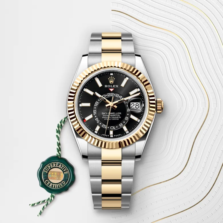 Rolex Sky-Dweller腕錶黃金鋼（蠔式鋼與黃金的組合）款，M336933-0003 | 永新鐘錶