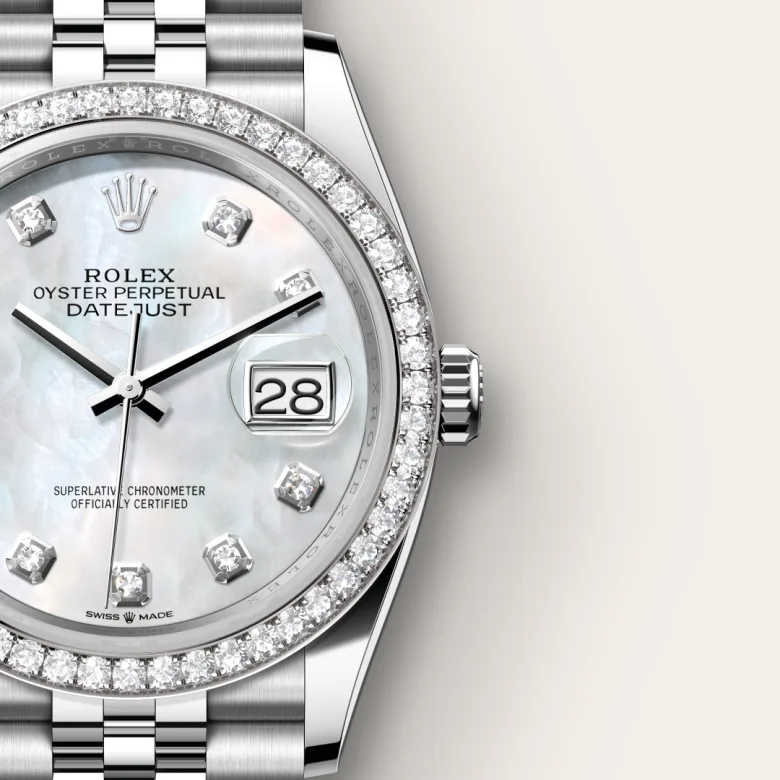 Rolex Datejust 36腕錶白色黃金鋼(蠔式鋼與白色黃金的組合)款,M126284RBR-0011 | 永新鐘錶