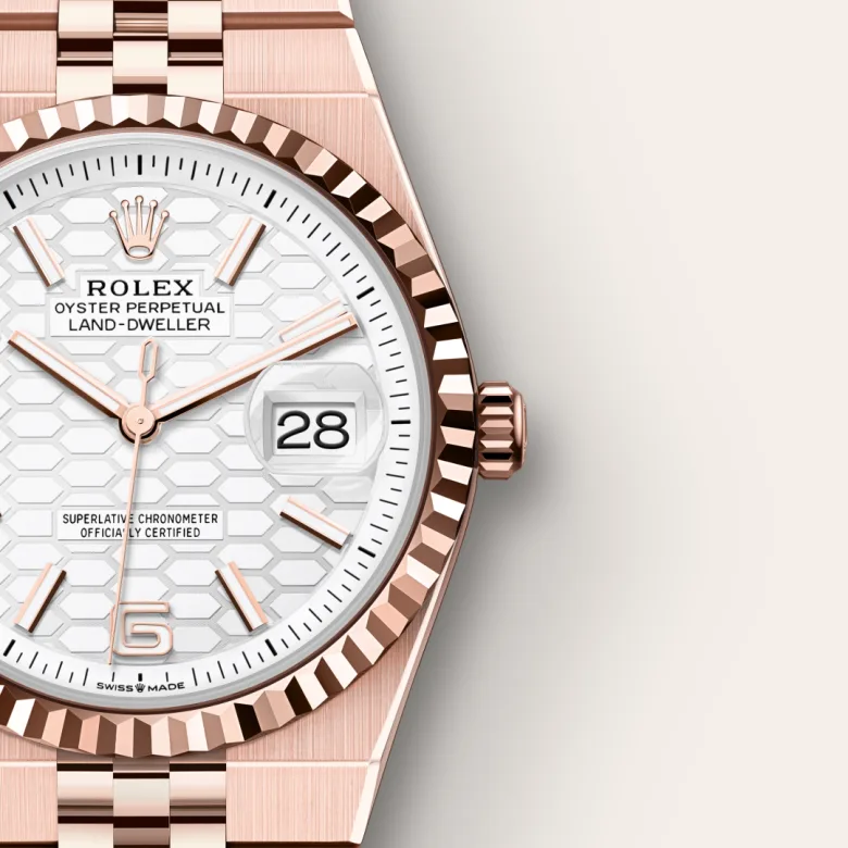 Rolex Land-Dweller 36腕錶18K永恒玫瑰金款,M127235-0001 | 永新鐘錶