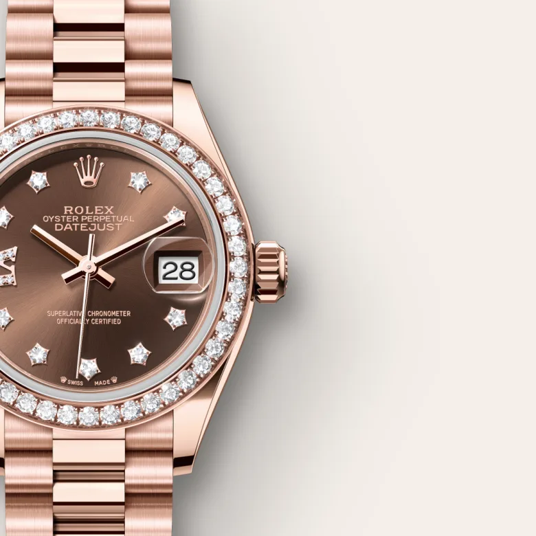 Rolex Lady-Datejust腕錶18K永恒玫瑰金款,M279135RBR-0001 | 永新鐘錶
