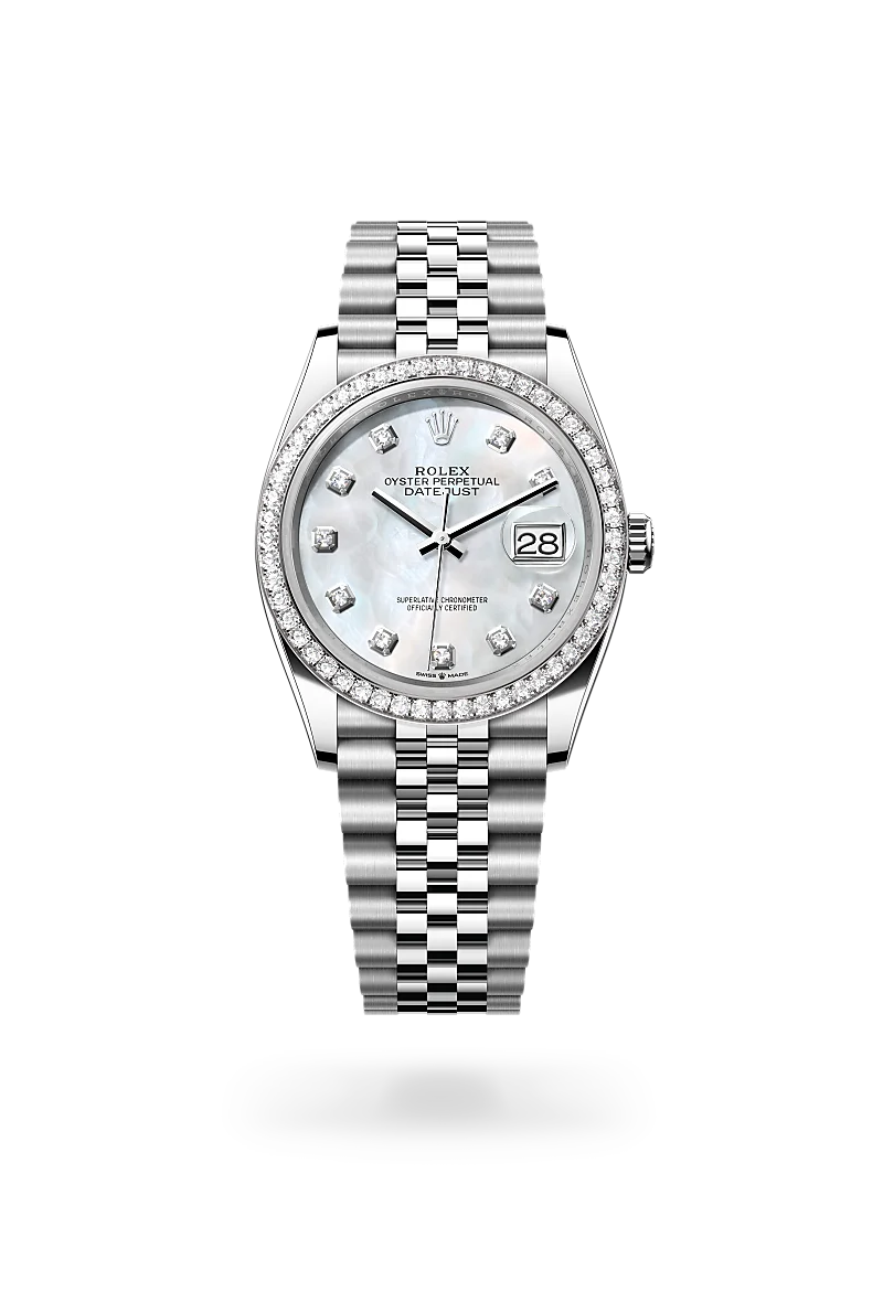 Rolex Datejust 36腕錶白色黃金鋼(蠔式鋼與白色黃金的組合)款,M126284RBR-0011 | 永新鐘錶