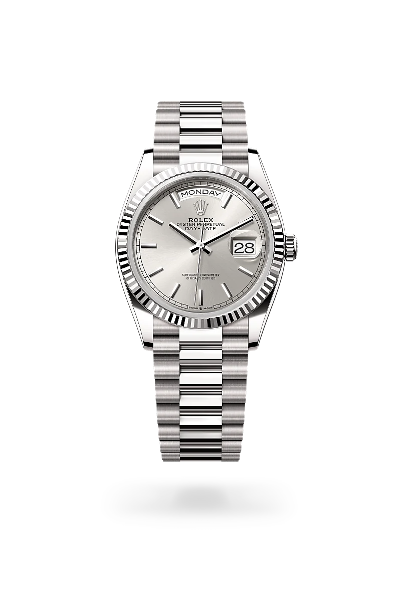 Rolex Day-Date 36 腕錶 蠔式,36毫米,白色黃金,M128239-0005 | 永新鐘錶