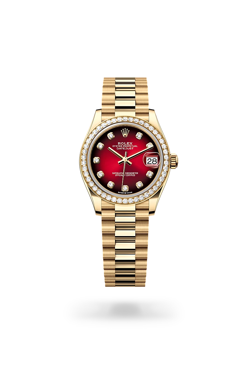 Rolex Datejust 31 腕錶 蠔式,31毫米,鑽石及黃金,M278288RBR-0041 | 永新鐘錶