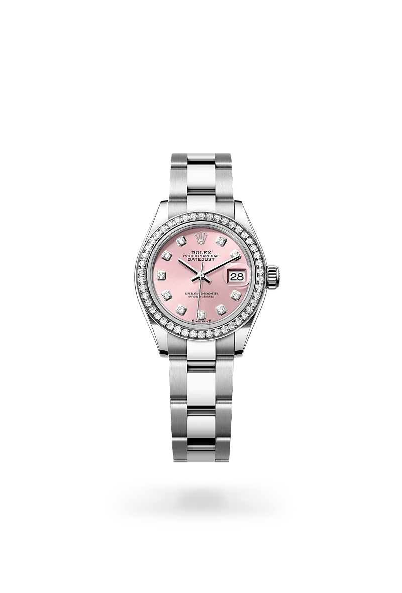 Rolex Lady-Datejust 腕錶 蠔式,28毫米,鑽石、白色黃金及蠔式鋼,M279384RBR-0004 | 永新鐘錶
