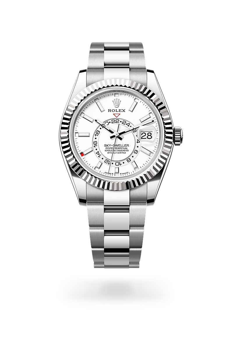 Rolex Sky-Dweller腕錶白色黃金鋼（蠔式鋼與白色黃金的組合）款，M336934-0003 | 永新鐘錶