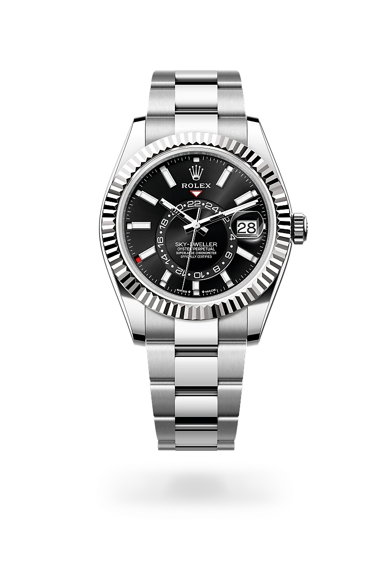 Rolex Sky-Dweller腕錶白色黃金鋼(蠔式鋼與白色黃金的組合)款,M336934-0007 | 永新鐘錶