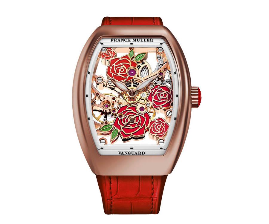 FRANCK MULLER Vanguard Rose Skeleton