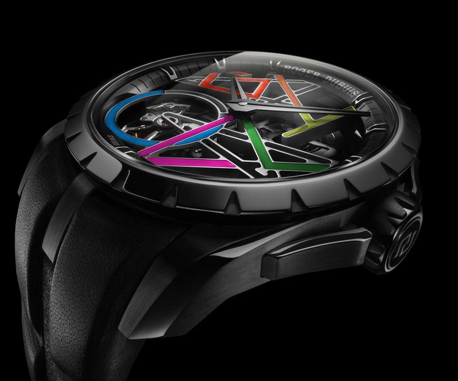 塗鴉藝術一「線」呵成：羅杰杜彼Excalibur Gully Monotourbillon鈦合金陀飛輪