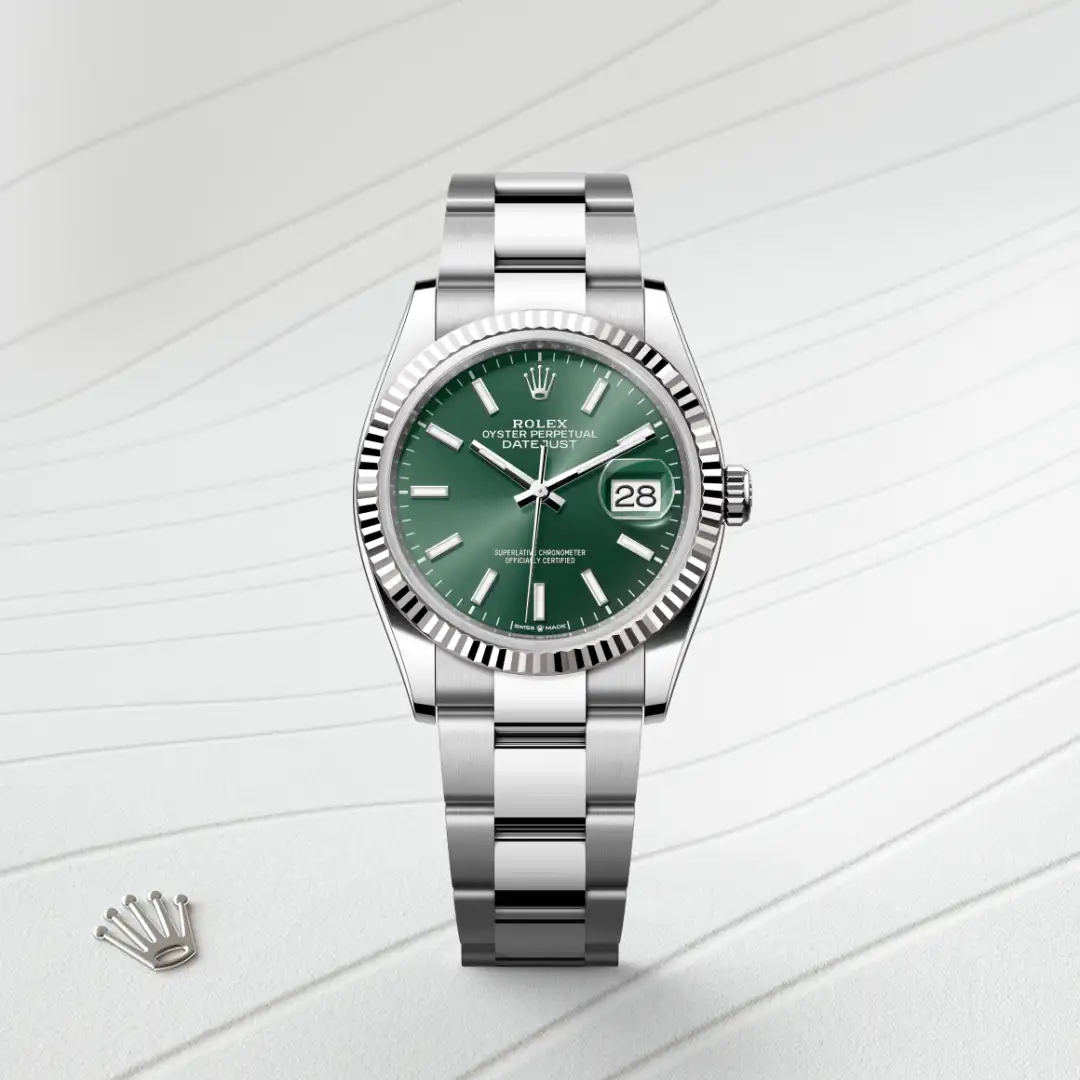 Rolex Datejust 36腕錶白色黃金鋼(蠔式鋼與白色黃金的組合)款,M126234-0052 - 永新鐘錶