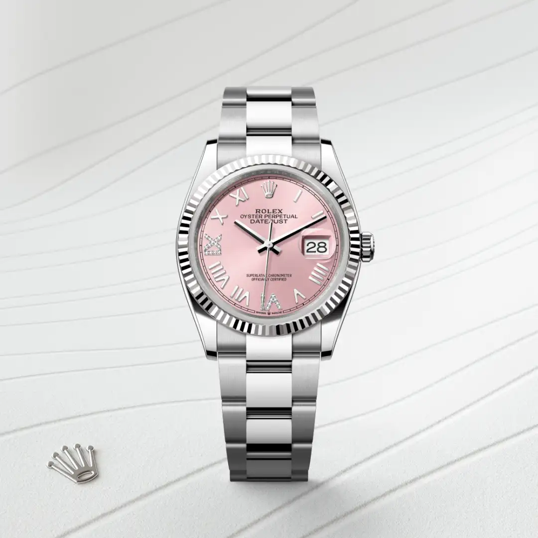 Rolex Datejust 36腕錶白色黃金鋼(蠔式鋼與白色黃金的組合)款,M126234-0066 - 永新鐘錶