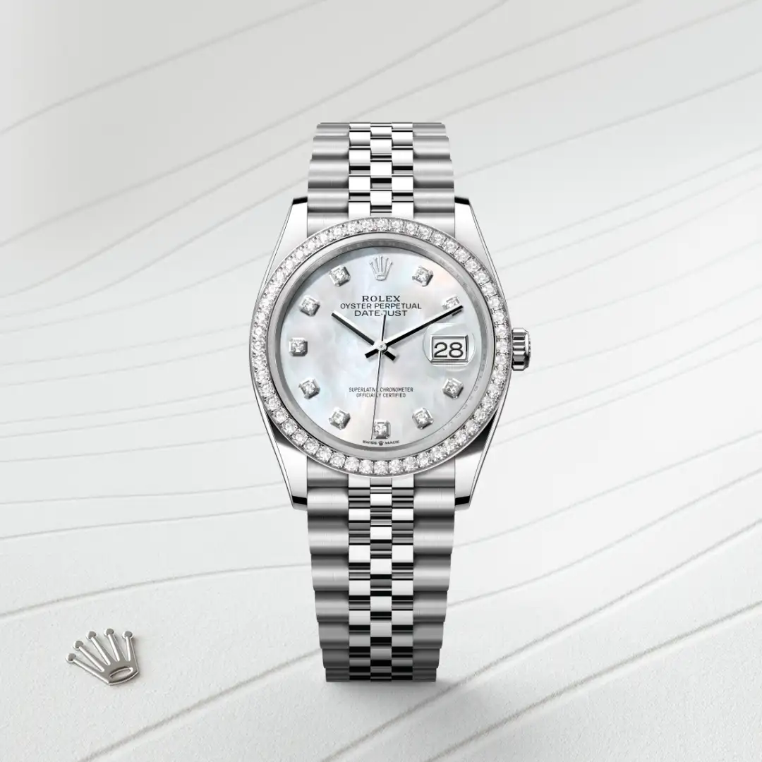Rolex Datejust 36腕錶白色黃金鋼（蠔式鋼與白色黃金的組合）款，M126284RBR-0011 - 永新鐘錶
