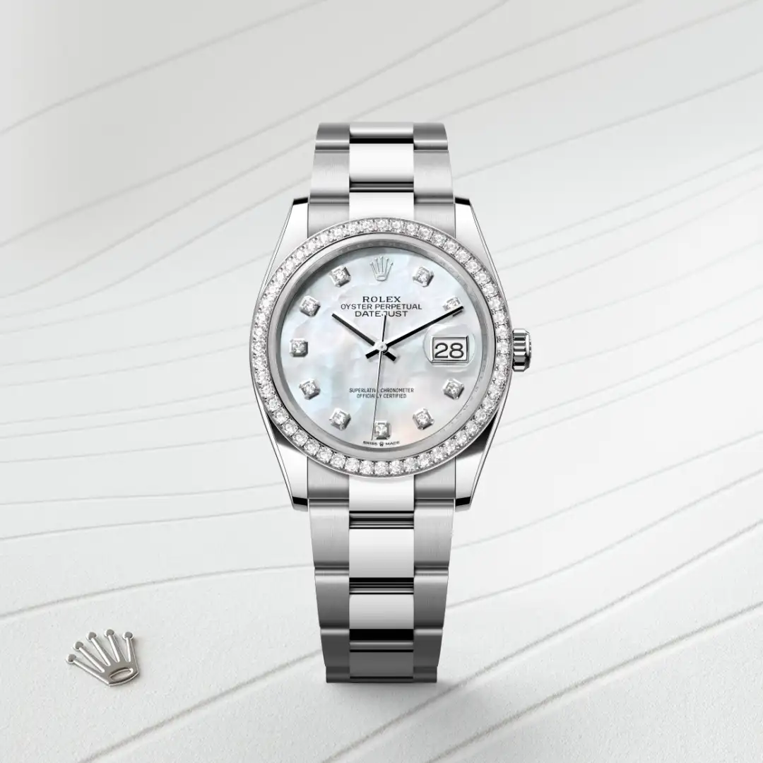 Rolex Datejust 36腕錶白色黃金鋼(蠔式鋼與白色黃金的組合)款,M126284RBR-0012 - 永新鐘錶