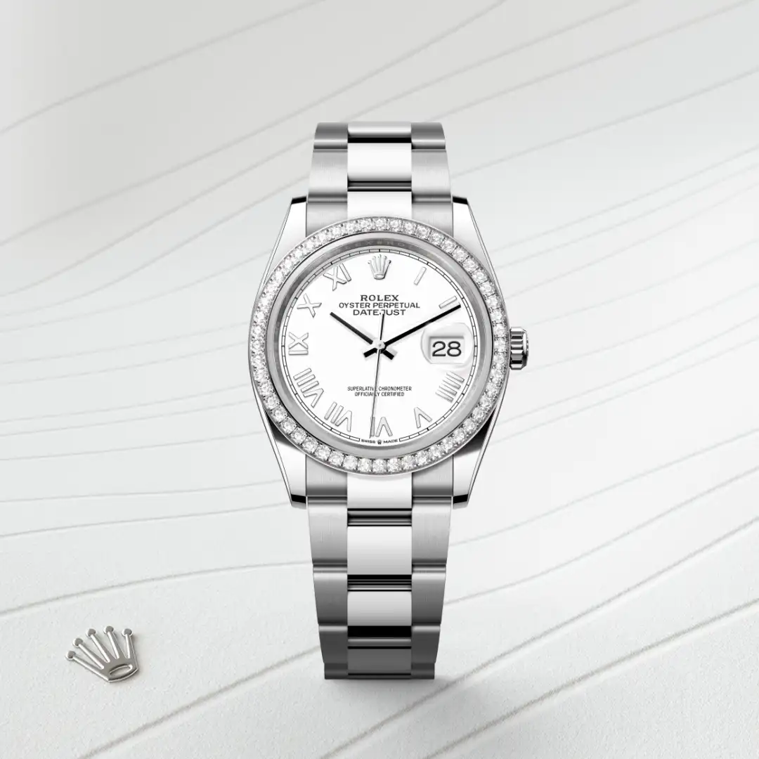 Rolex Datejust 36腕錶白色黃金鋼(蠔式鋼與白色黃金的組合)款,M126284RBR-0054 - 永新鐘錶