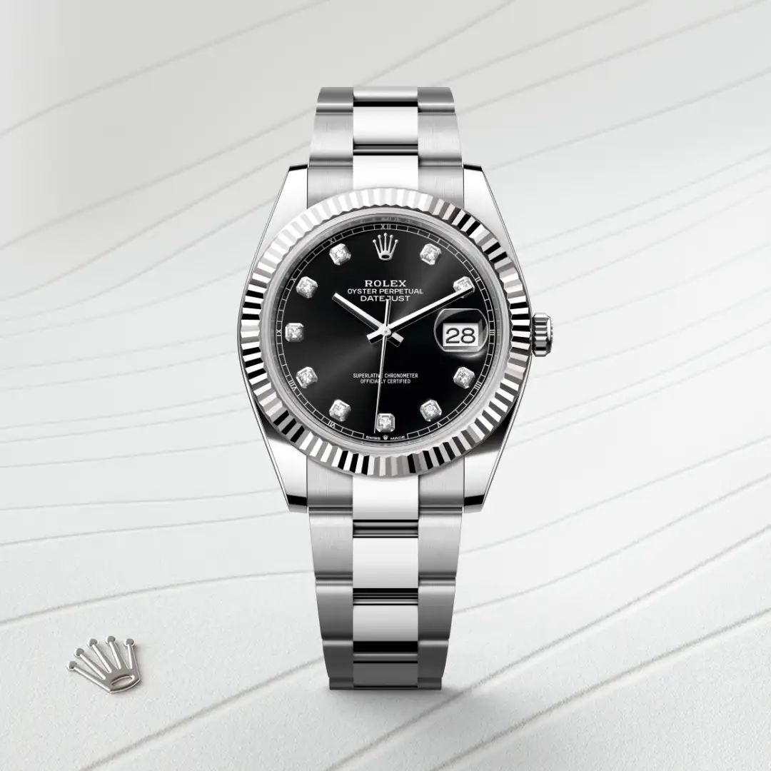 Rolex Datejust 41腕錶白色黃金鋼(蠔式鋼與白色黃金的組合)款,M126334-0011 - 永新鐘錶