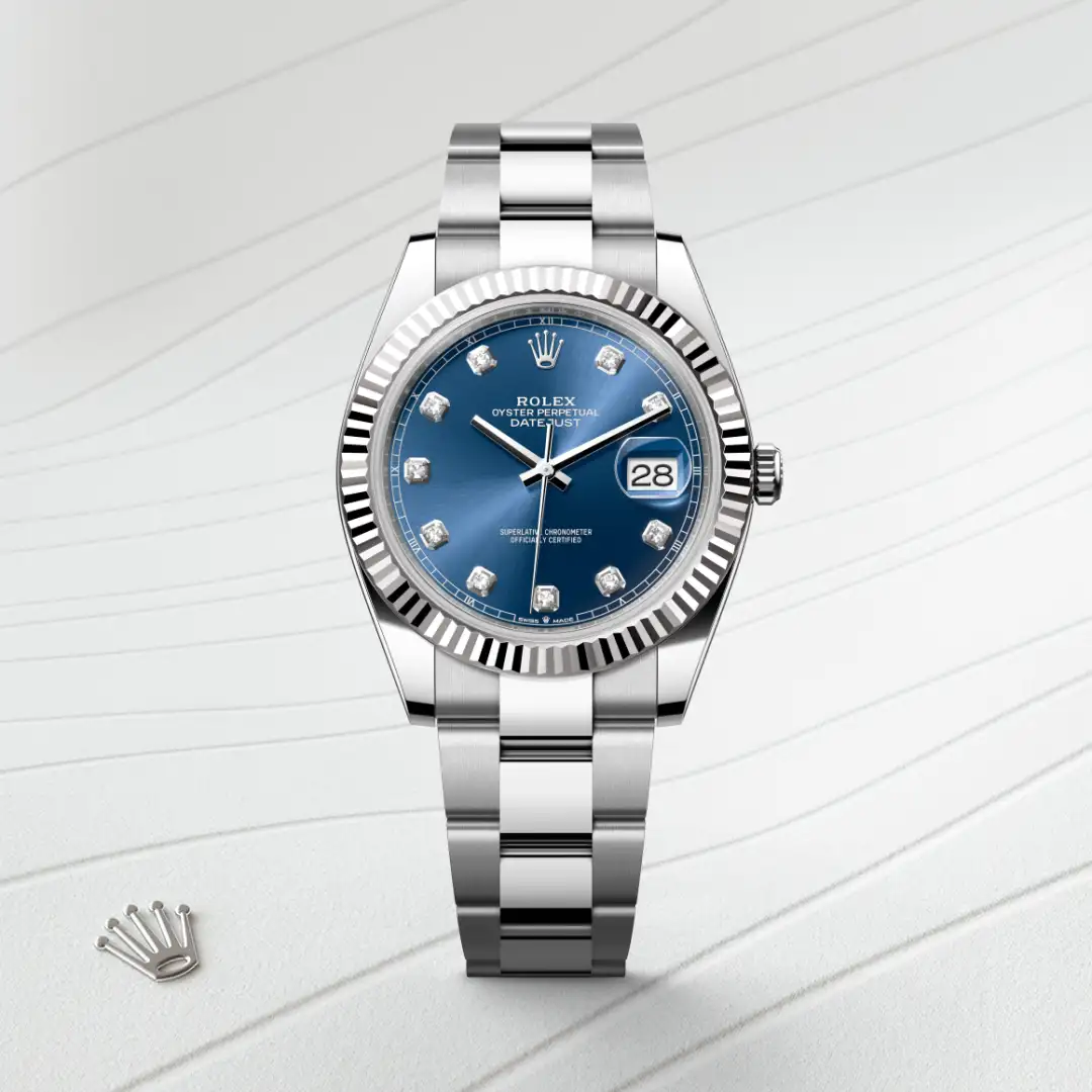 Rolex Datejust 41腕錶白色黃金鋼(蠔式鋼與白色黃金的組合)款,M126334-0015 - 永新鐘錶