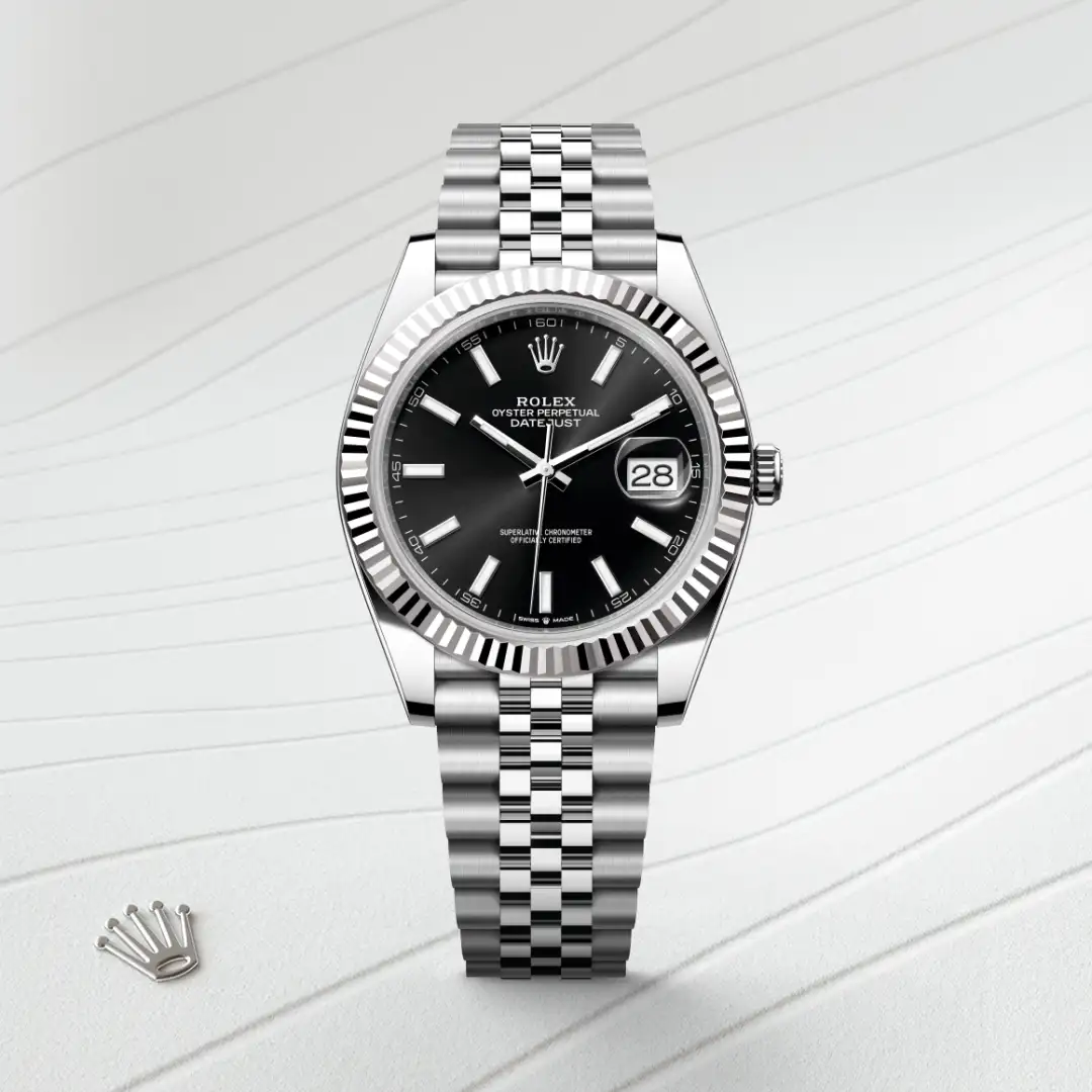 Rolex Datejust 41腕錶白色黃金鋼(蠔式鋼與白色黃金的組合)款,M126334-0018 - 永新鐘錶