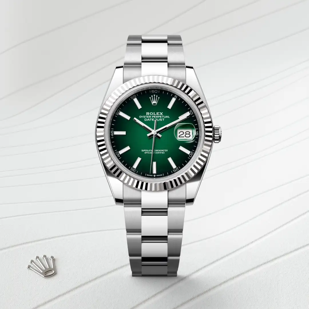 Rolex Datejust 41腕錶白色黃金鋼(蠔式鋼與白色黃金的組合)款,M126334-0033 - 永新鐘錶