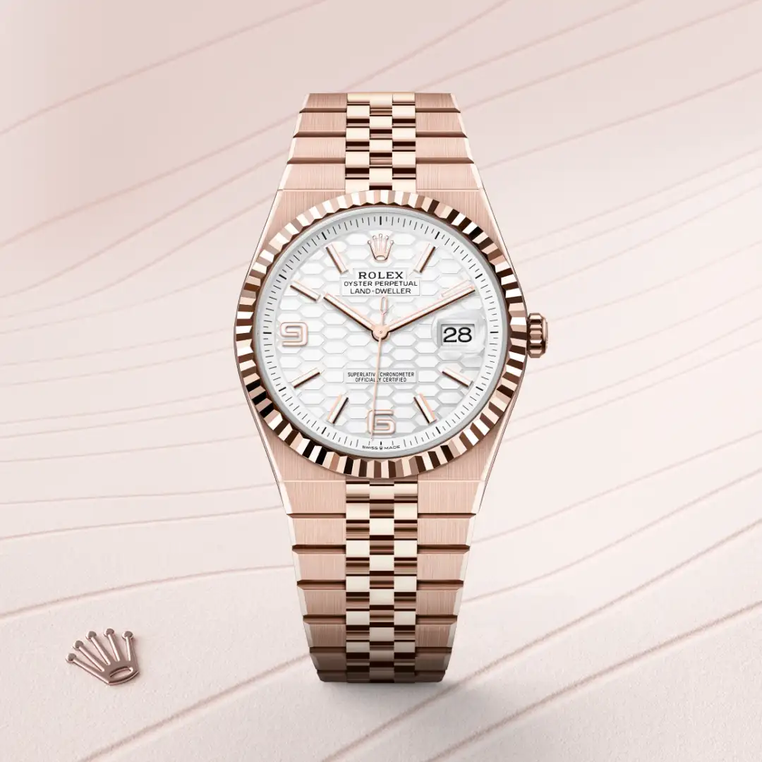 Rolex Land-Dweller 40腕錶18K永恒玫瑰金款，M127335-0001 - 永新鐘錶