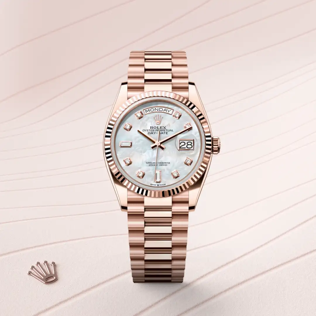 Rolex Day-Date 36腕錶18K永恒玫瑰金款,M128235-0029 - 永新鐘錶