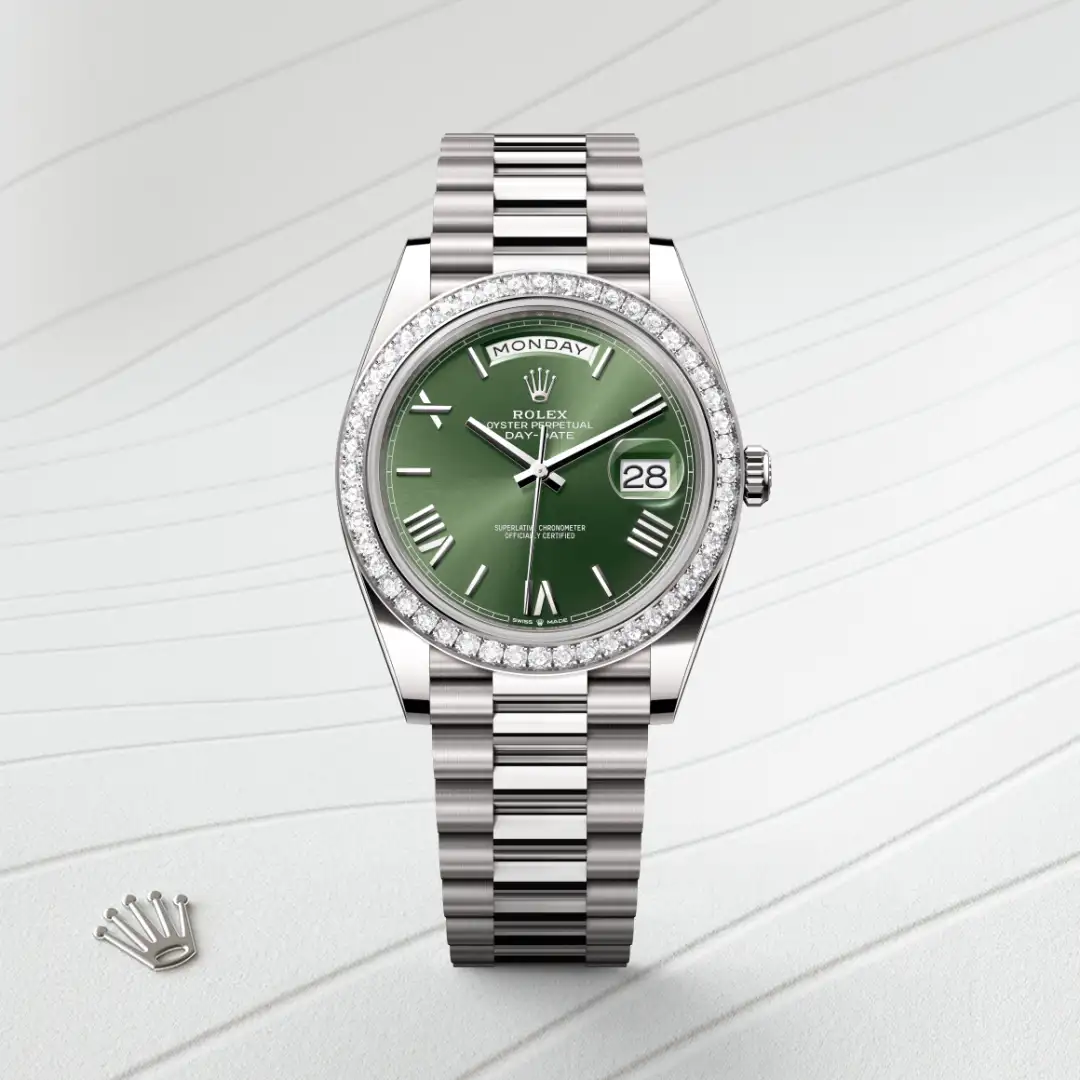 Rolex Day-Date 40腕錶18K白色黃金款,M228349RBR-0030 - 永新鐘錶