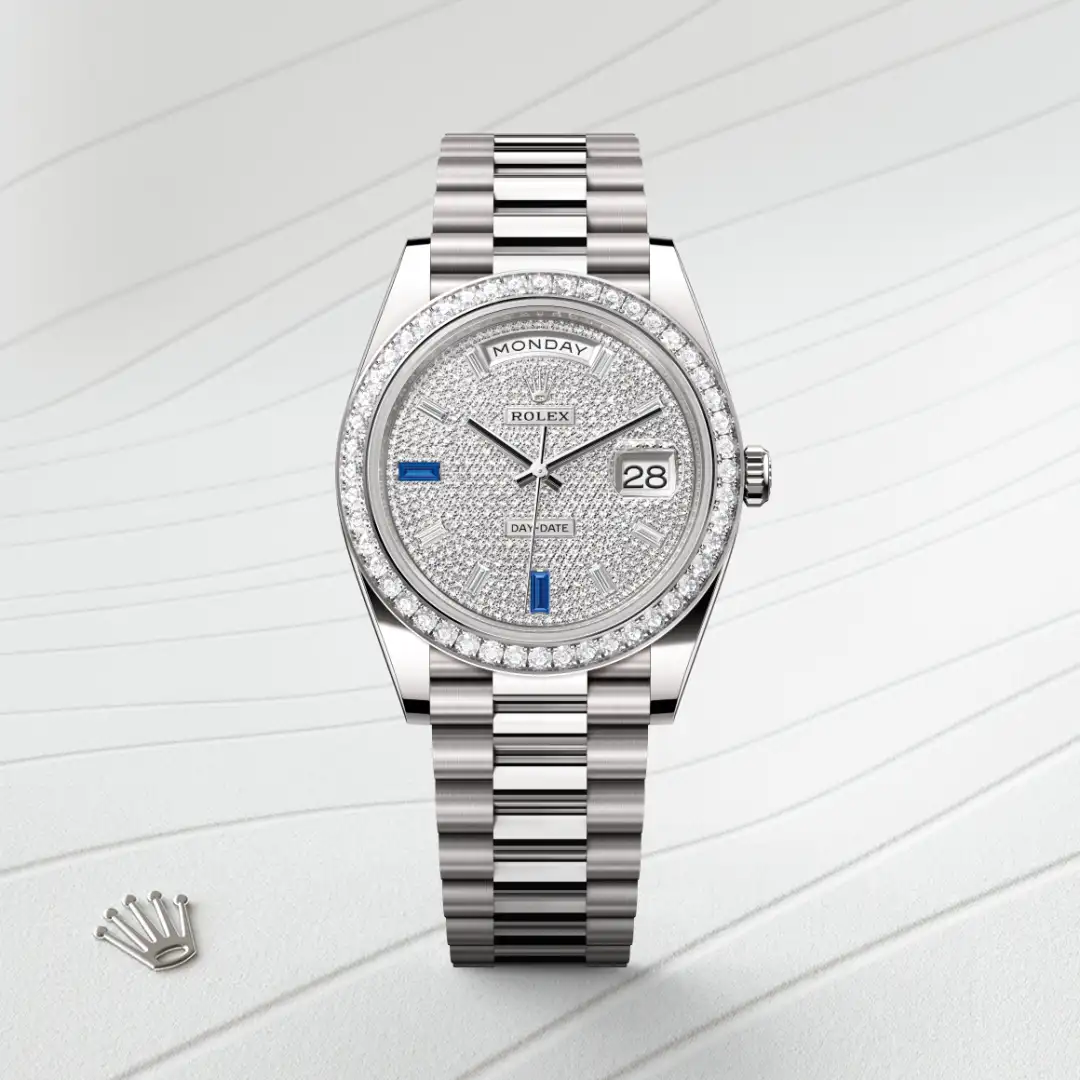 Rolex Day-Date 40腕錶18K白色黃金款,M228349RBR-0036 - 永新鐘錶