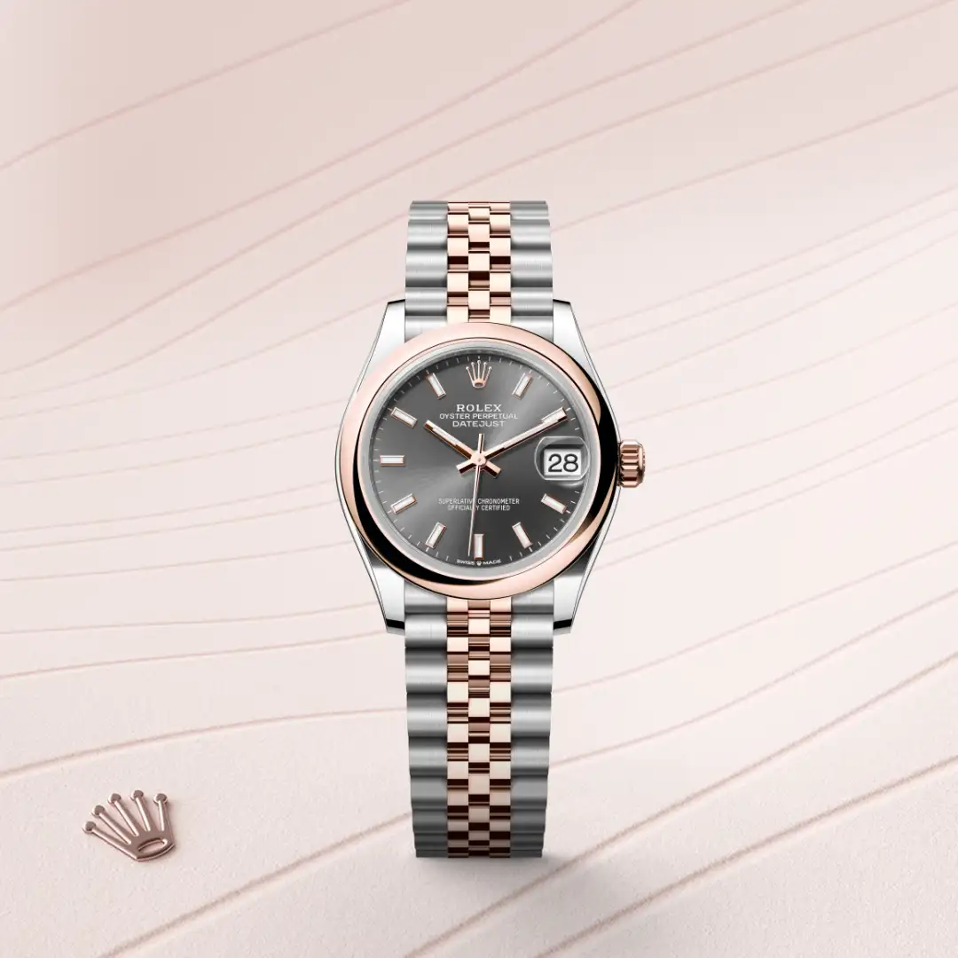 Rolex Datejust 31腕錶永恒玫瑰金鋼(蠔式鋼與永恒玫瑰金的組合)款,M278241-0018 - 永新鐘錶