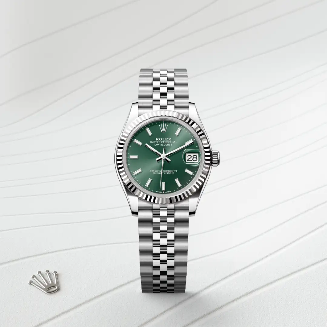 Rolex Datejust 31腕錶白色黃金鋼（蠔式鋼與白色黃金的組合）款，M278274-0018 - 永新鐘錶