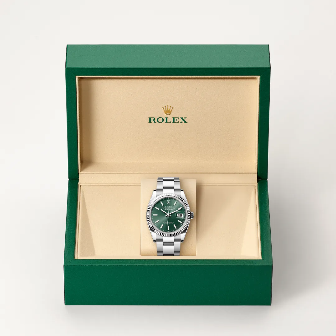 Rolex Datejust 36腕錶白色黃金鋼(蠔式鋼與白色黃金的組合)款,M126234-0052 - 永新鐘錶