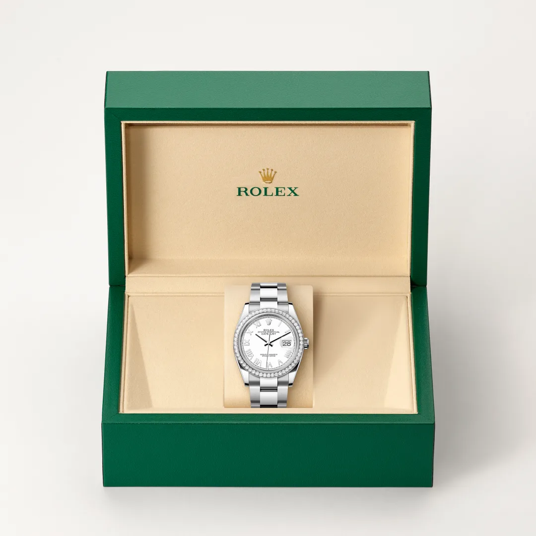 Rolex Datejust 36腕錶白色黃金鋼(蠔式鋼與白色黃金的組合)款,M126284RBR-0054 - 永新鐘錶