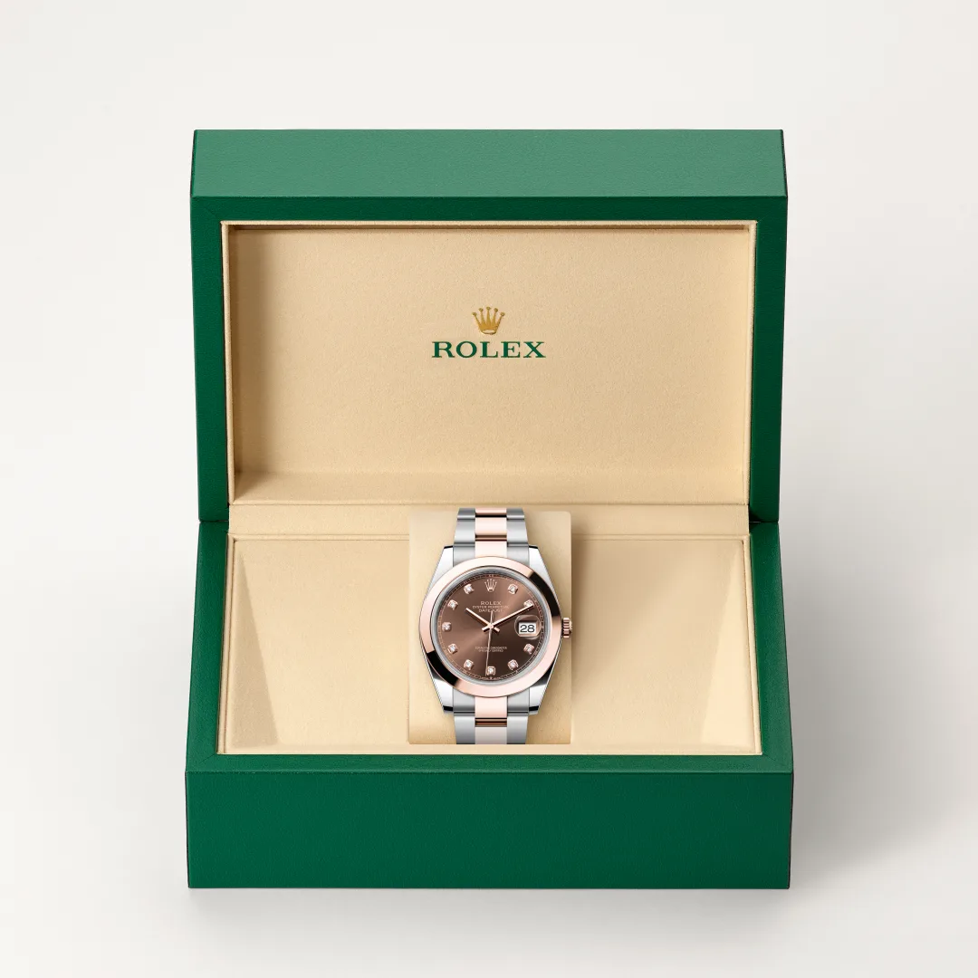 Rolex Datejust 41腕錶永恒玫瑰金鋼(蠔式鋼與永恒玫瑰金的組合)款,M126301-0003 - 永新鐘錶
