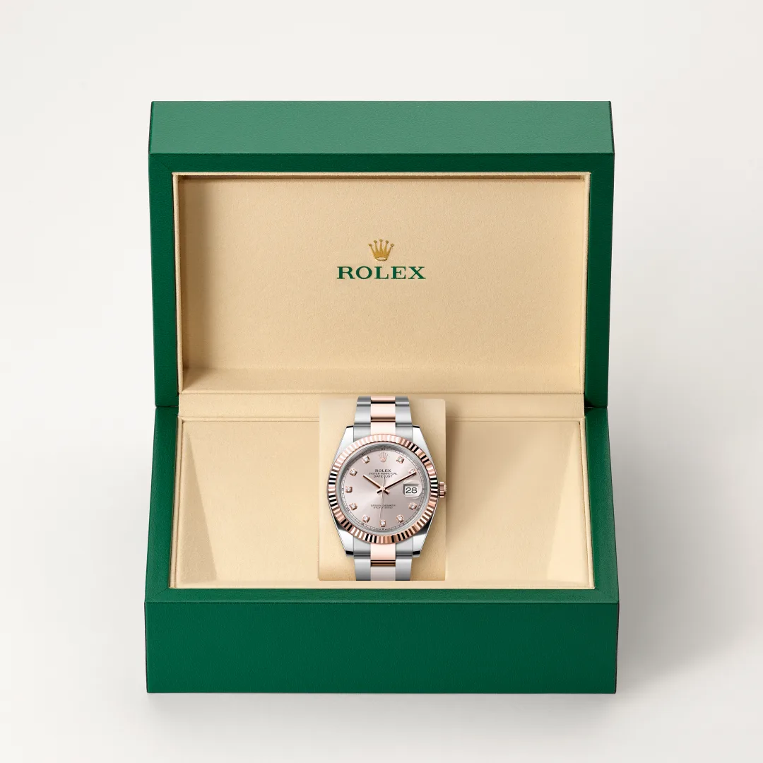 Rolex Datejust 41腕錶永恒玫瑰金鋼(蠔式鋼與永恒玫瑰金的組合)款,M126331-0007 - 永新鐘錶