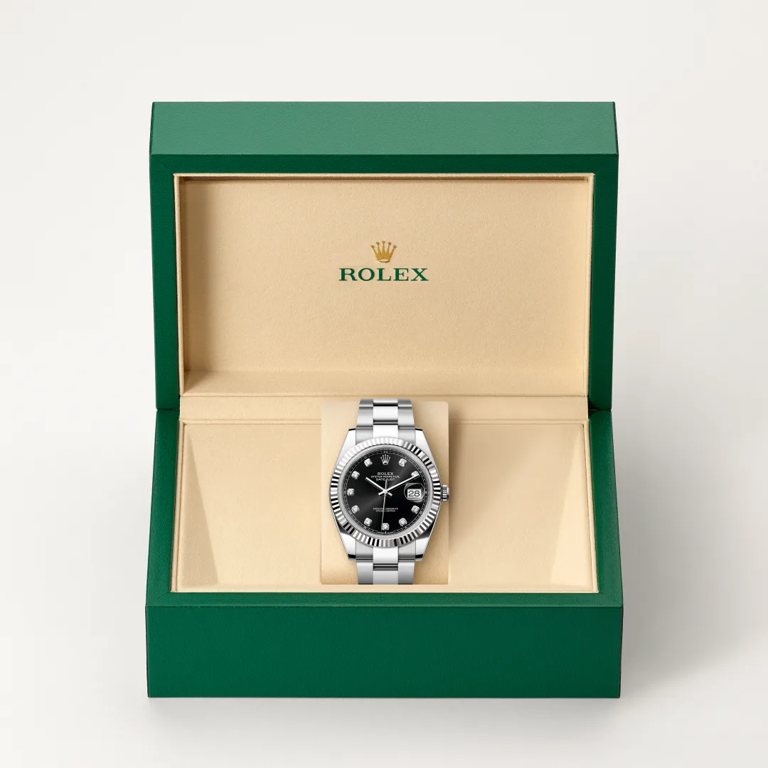 Rolex Datejust 41腕錶白色黃金鋼(蠔式鋼與白色黃金的組合)款,M126334-0011 - 永新鐘錶