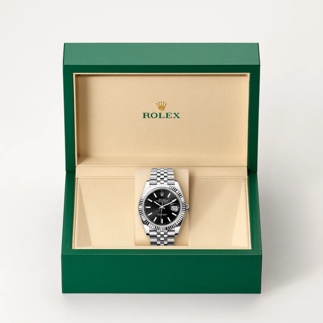 Rolex Datejust 41腕錶白色黃金鋼(蠔式鋼與白色黃金的組合)款,M126334-0018 - 永新鐘錶