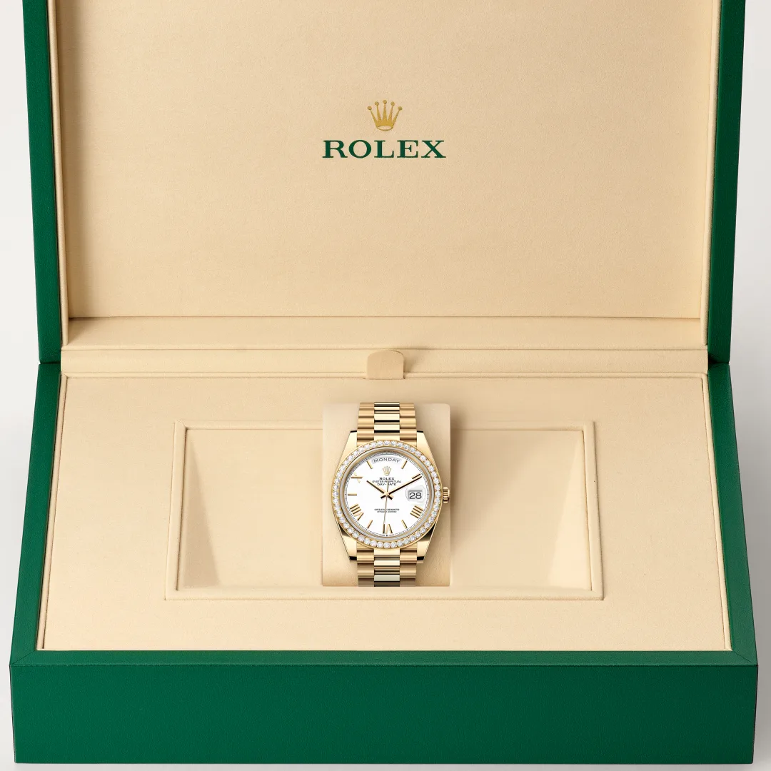 Rolex Day-Date 40腕錶18K黃金款，M228348RBR-0034 - 永新鐘錶