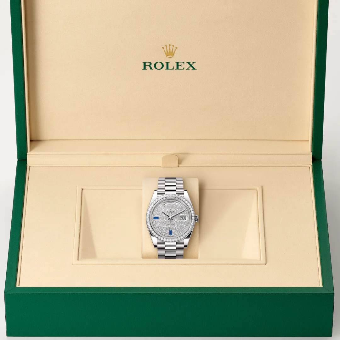 Rolex Day-Date 40腕錶18K白色黃金款,M228349RBR-0036 - 永新鐘錶