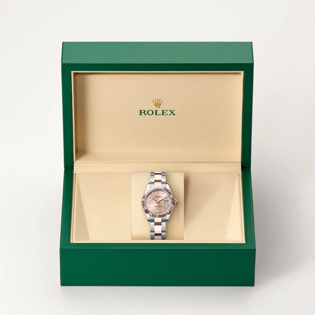 Rolex Lady-Datejust腕錶永恒玫瑰金鋼(蠔式鋼與永恒玫瑰金的組合)款,M279171-0028 - 永新鐘錶